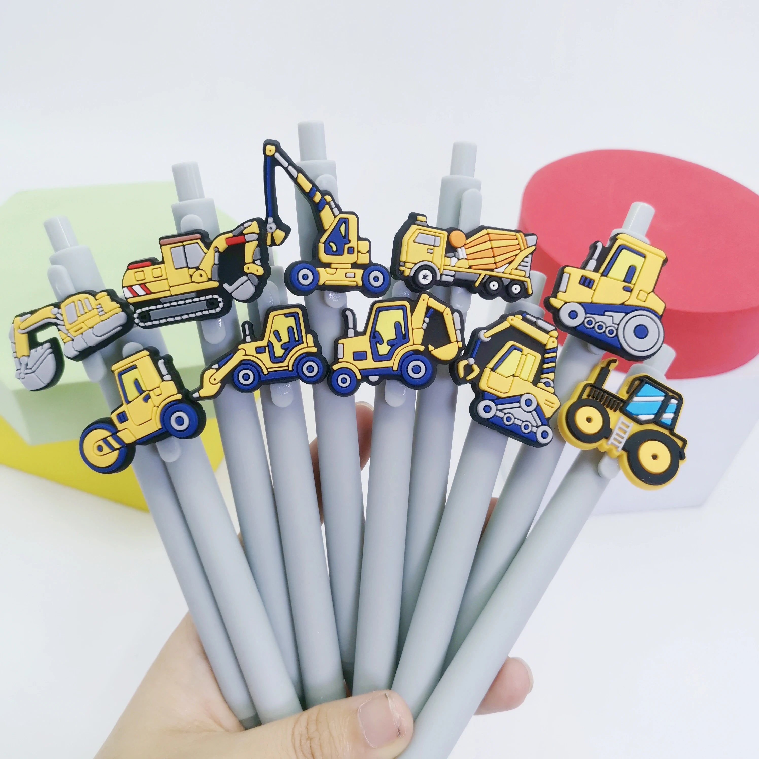 5 Excavator Series Ballpoint Pens - Smooth writing for classrooms, offices, and everyday use