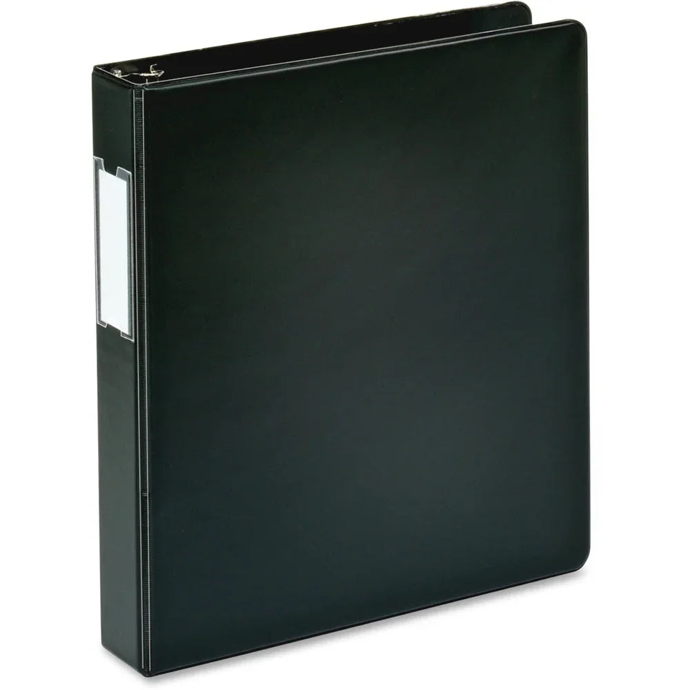 Slanted D-Ring Binder with Label Holder 1-1/2 Inch Capacity Gap-Free Rings Interior Pockets Easy Access Perfect Reports