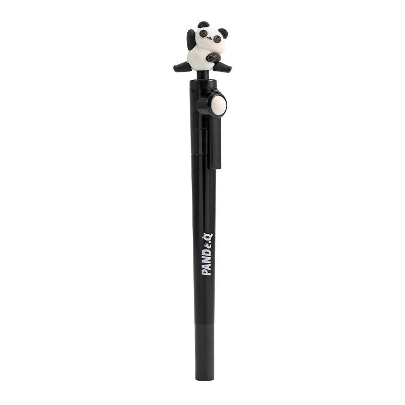 1pc Rotatable Gel Pens Kawaii Panda Ballpoint Pen Cute Writing Tools School Office Supplies Student Stationery Gifts