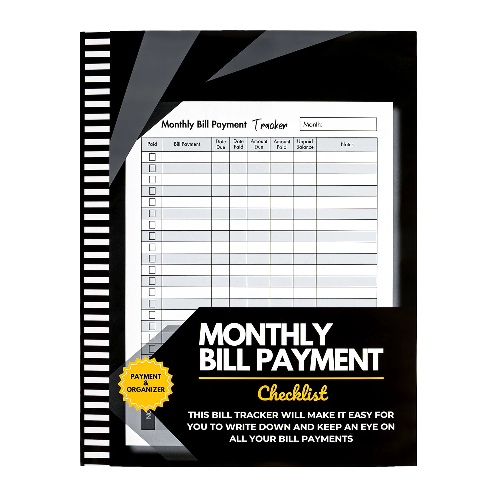 Bill Tracker & Budget Planner: Monthly Expense Organizer for Financial Management & Payment Tracking (8.5" x 11", 100+ Pages)